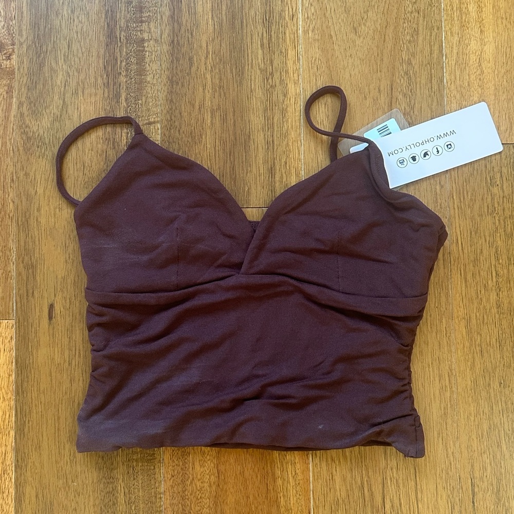 Oh Polly cropped Ruched Camisole